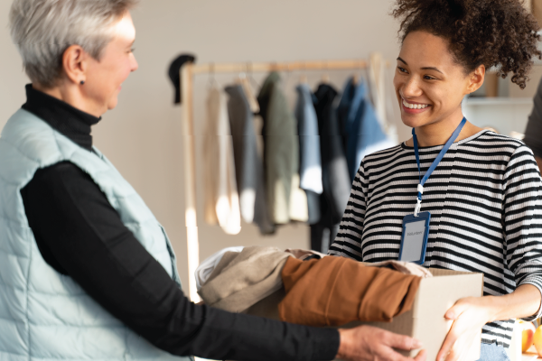 Clothing donations with Feed Our Homeless, to support women! Happy International Women's Day